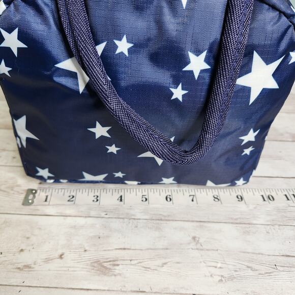 Navy Stars Lunch Bag Cooler Bag NEW - Picture 6 of 9